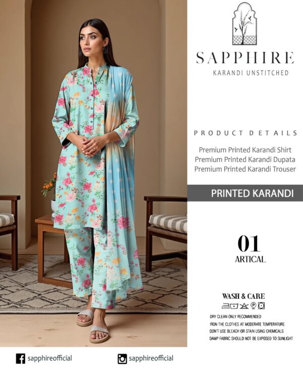 SAPPHIRE 3Pcs Casual Winter Collection SAPPHIRE 3Pcs Casual Winter Collection