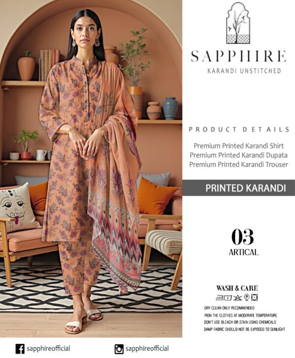 SAPPHIRE 3Pcs Casual Winter Collection SAPPHIRE 3Pcs Casual Winter Collection