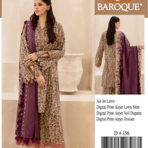 BAROQUE AIRJET LAWN PRINT ALLOVER VOLUME 3Pcs