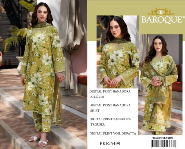 BAROOQUE 3Pcs Summer Collection