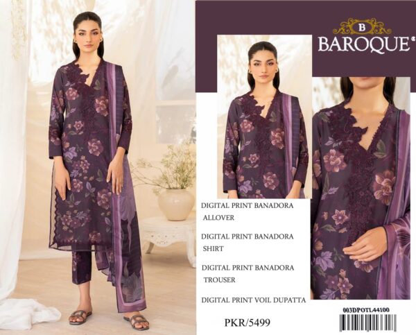 BAROOQUE 3Pcs Summer Collection