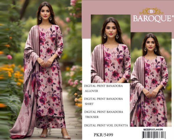 BAROOQUE 3Pcs Summer Collection