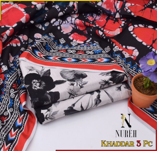 MIXED Brand Khaddar 3Pcs Casual Winter Collection