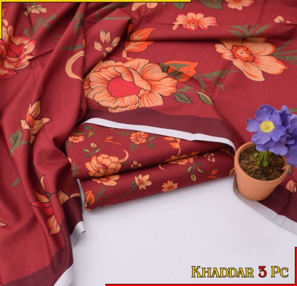MIXED Brand Khaddar 3Pcs Casual Winter Collection