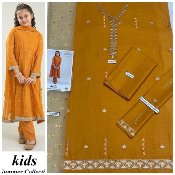 Maira B Kids 3-Piece Embroidered Lawn Collection Maira B Kids 3-Piece Embroidered Lawn Collection