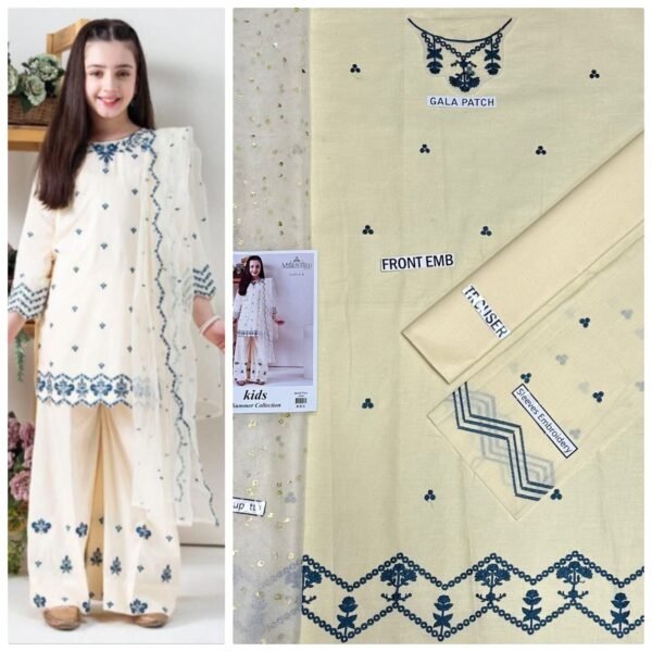 Maira B Kids 3-Piece Embroidered Lawn Collection Maira B Kids 3-Piece Embroidered Lawn Collection