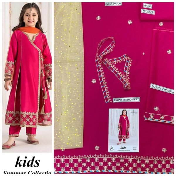 Maira B Kids 3-Piece Embroidered Lawn Collection Maira B Kids 3-Piece Embroidered Lawn Collection