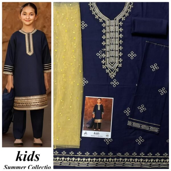 Maira B Kids 3-Piece Embroidered Lawn Collection Maira B Kids 3-Piece Embroidered Lawn Collection