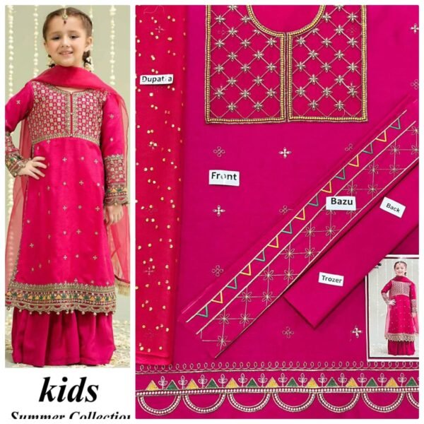 Maira B Kids 3-Piece Embroidered Lawn Collection Maira B Kids 3-Piece Embroidered Lawn Collection