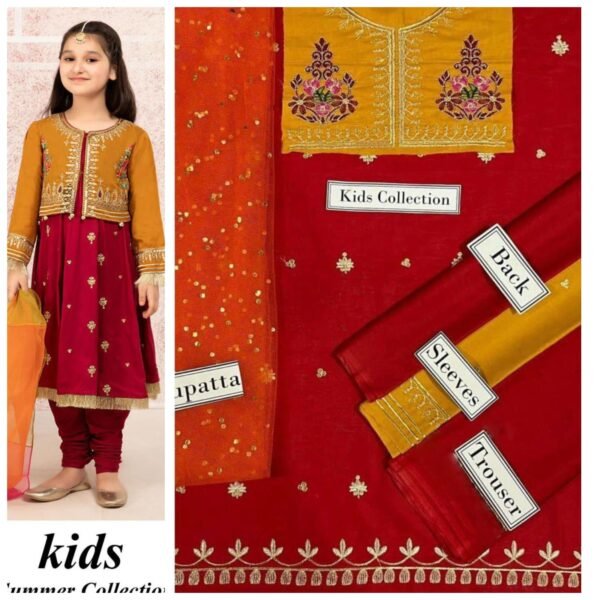 Maira B Kids 3-Piece Embroidered Lawn Collection Maira B Kids 3-Piece Embroidered Lawn Collection