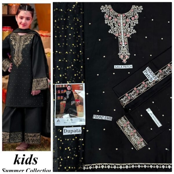 Maira B Kids 3-Piece Embroidered Lawn Collection Maira B Kids 3-Piece Embroidered Lawn Collection