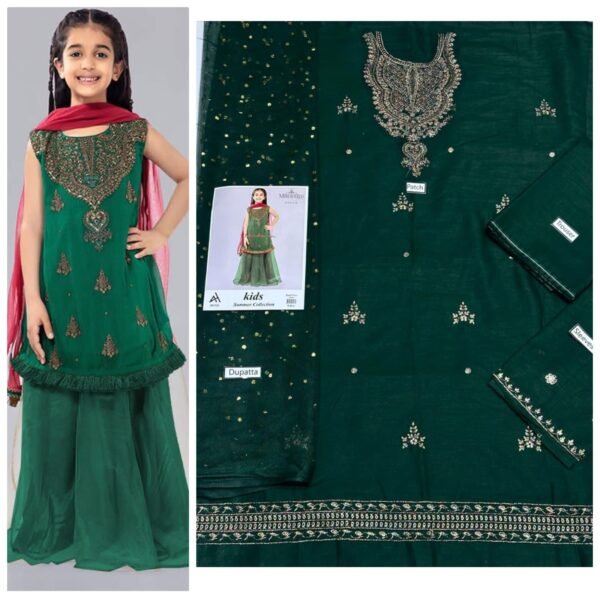 Maira B Kids 3-Piece Embroidered Lawn Collection Maira B Kids 3-Piece Embroidered Lawn Collection