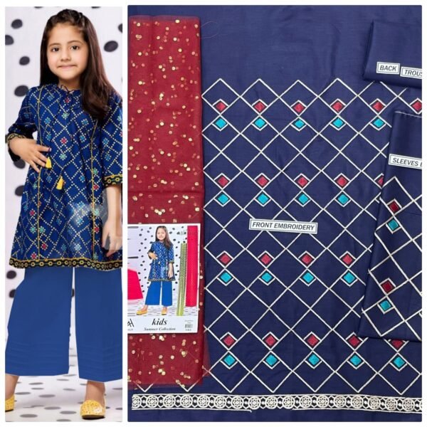 Maira B Kids 3-Piece Embroidered Lawn Collection Maira B Kids 3-Piece Embroidered Lawn Collection