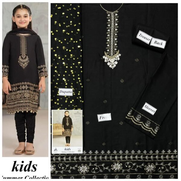 Maira B Kids 3-Piece Embroidered Lawn Collection Maira B Kids 3-Piece Embroidered Lawn Collection