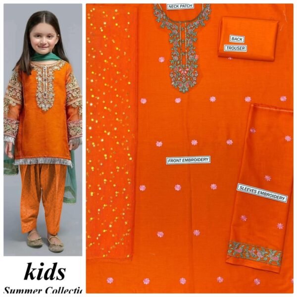 Maira B Kids 3-Piece Embroidered Lawn Collection Maira B Kids 3-Piece Embroidered Lawn Collection