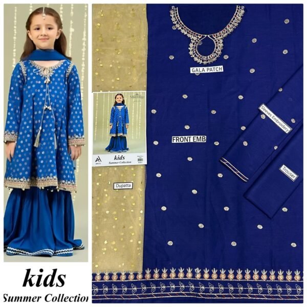 Maira B Kids 3-Piece Embroidered Lawn Collection Maira B Kids 3-Piece Embroidered Lawn Collection