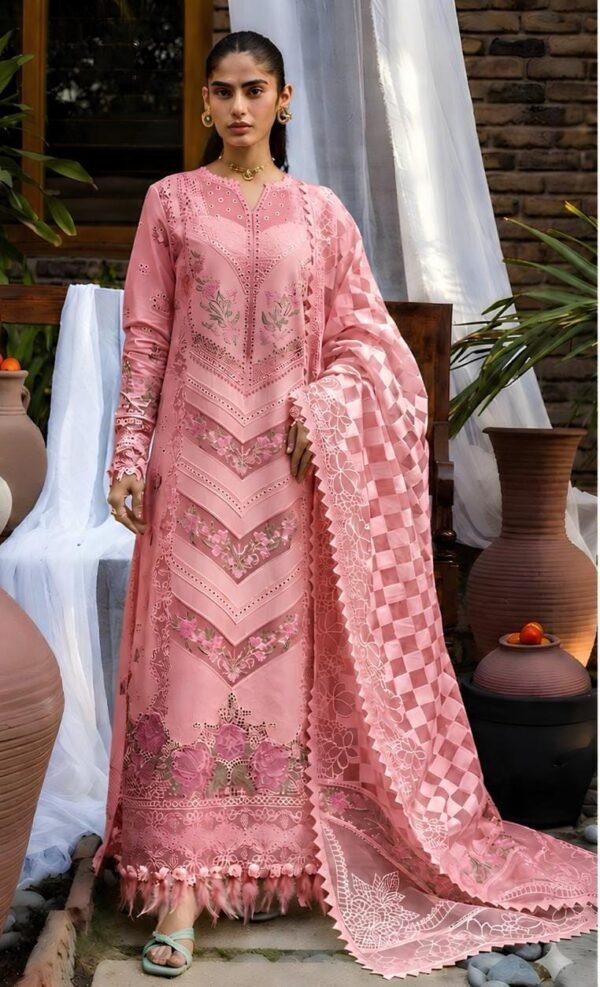Luxury Lawn Embroidered 3-Piece Collection  (Summer Collection 2026)