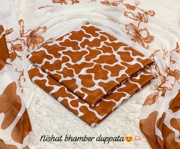 Nishat Premium Bhamber Dupatta 3-Piece Lawn Collection 2026