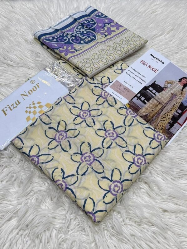 FIZANOOR Original Printed Lawn 3-Piece Collection