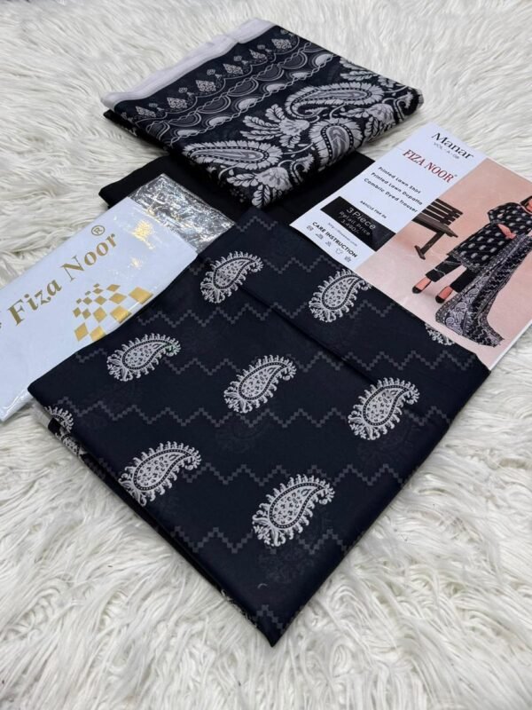 FIZANOOR Original Printed Lawn 3-Piece Collection