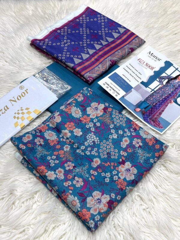 FIZANOOR Original Printed Lawn 3-Piece Collection