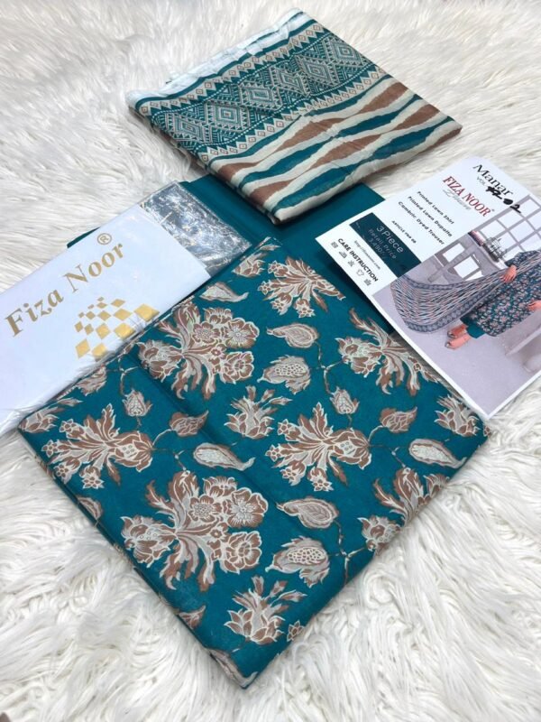 FIZANOOR Original Printed Lawn 3-Piece Collection