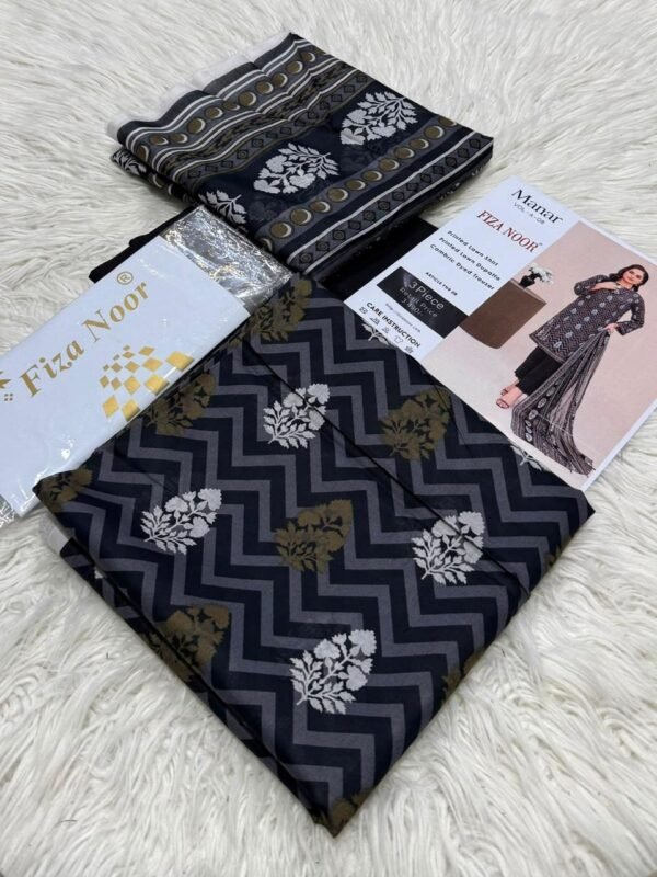FIZANOOR Original Printed Lawn 3-Piece Collection