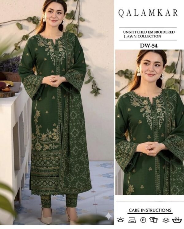 Premium Embroidered Lawn 3-Piece Collection