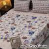 100% Pure Cotton King Size Bedsheet Set – 3 Piece
