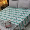 100% Pure Cotton King Size Bedsheet Set – 3 Piece
