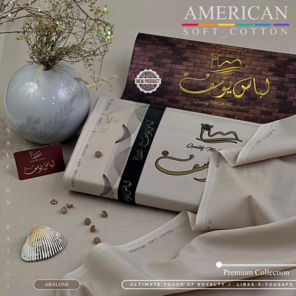 Libas-e-Yousaf American Soft Cotton Unstitched Suit – New Arrivals 2026 Libas-e-Yousaf American Soft Cotton Unstitched Suit – New Arrivals 2026