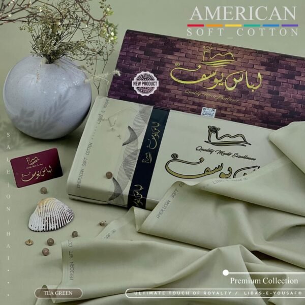 Libas-e-Yousaf American Soft Cotton Unstitched Suit – New Arrivals 2026 Libas-e-Yousaf American Soft Cotton Unstitched Suit – New Arrivals 2026