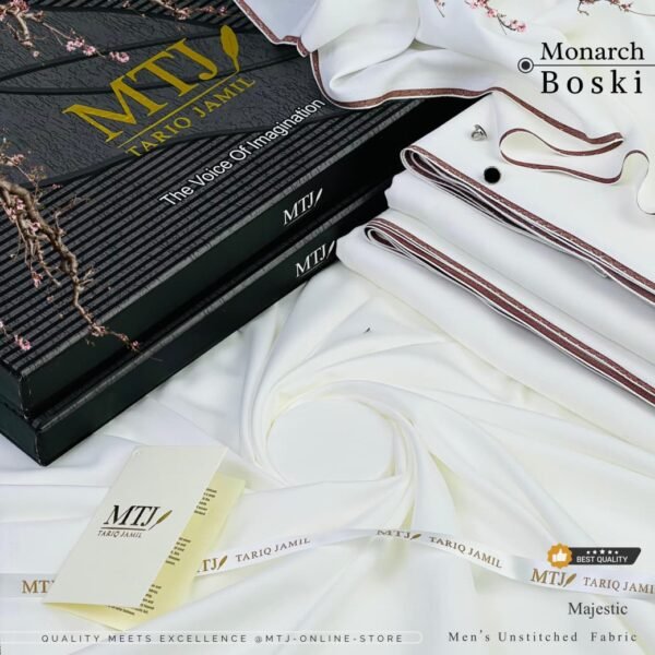 MTJ Monarch Boski Premium Unstitched Suit BK-3007