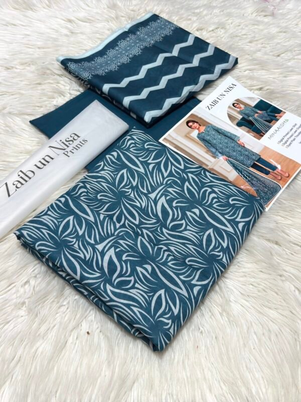 ZAIB UN NISA Printed Lawn 3-Pcs Collection
