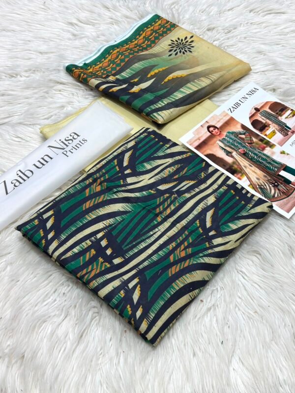 ZAIB UN NISA Printed Lawn 3-Pcs Collection