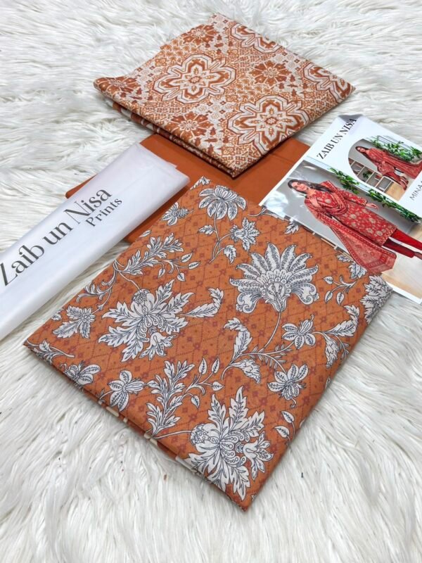 ZAIB UN NISA Printed Lawn 3-Pcs Collection