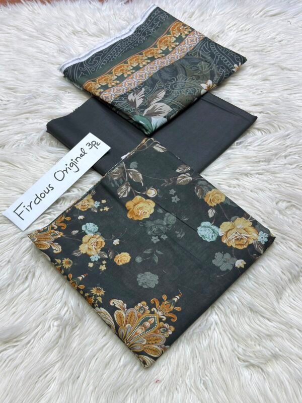 FIRDOUS Original Soft Lawn 3-Pcs Collection LN-1028