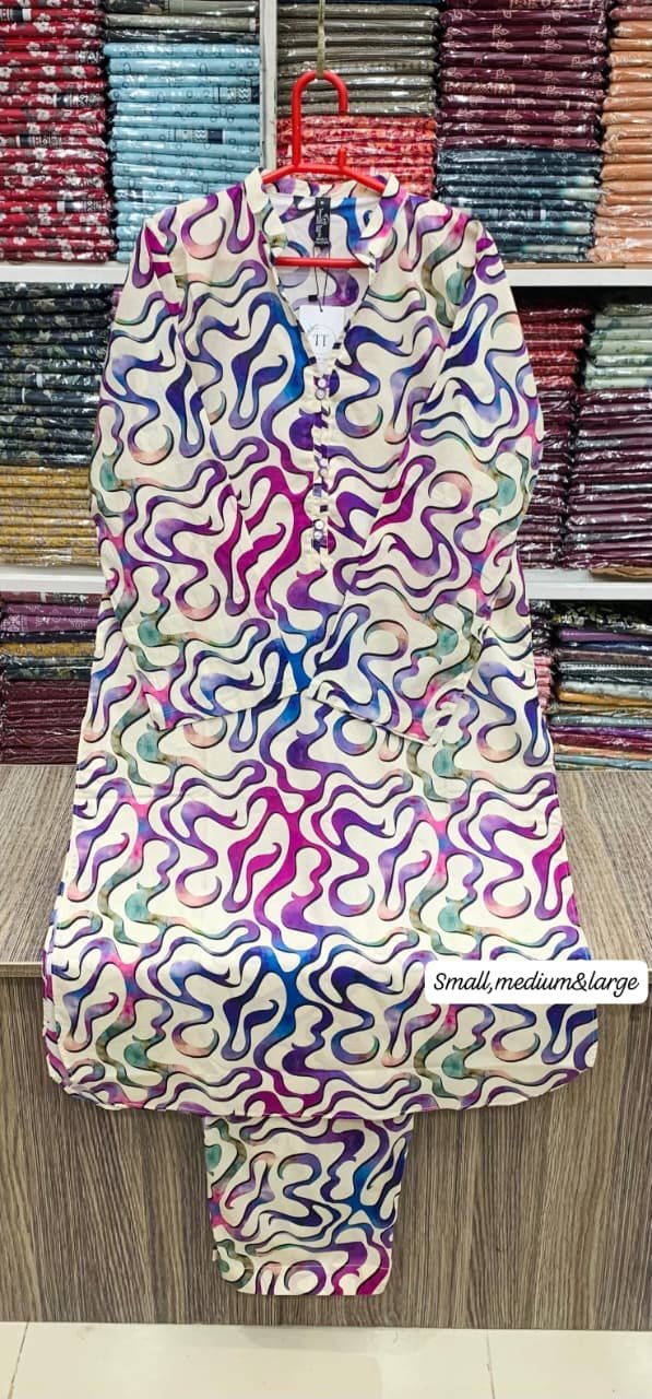 NISHAT 2-Pcs Stitched Printed Lawn Collection by ITTEMAD TEXTILE LN-1029