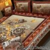 4-Piece 3D Panel Crystal Cotton Bedsheet Set