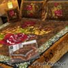 4-Piece 3D Panel Crystal Cotton Bedsheet Set