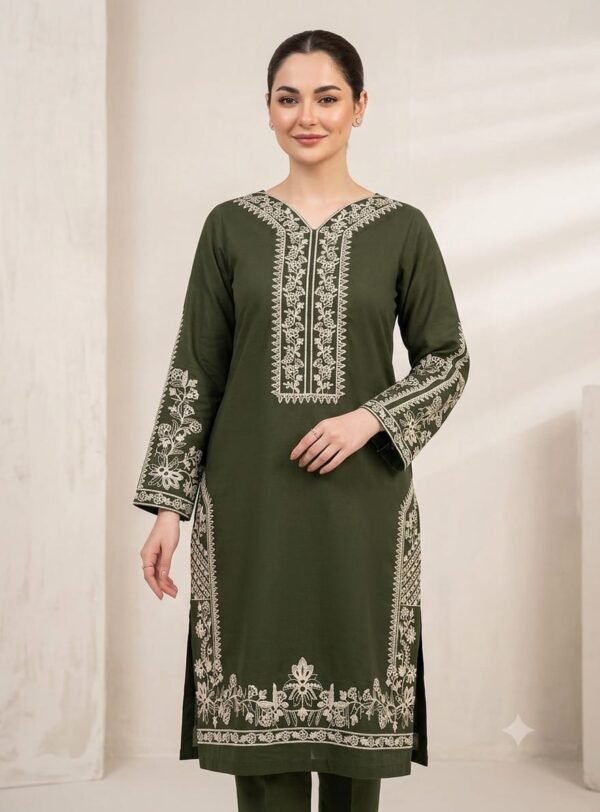 Asling Premium Embroidered Lawn 2-Pcs Collection