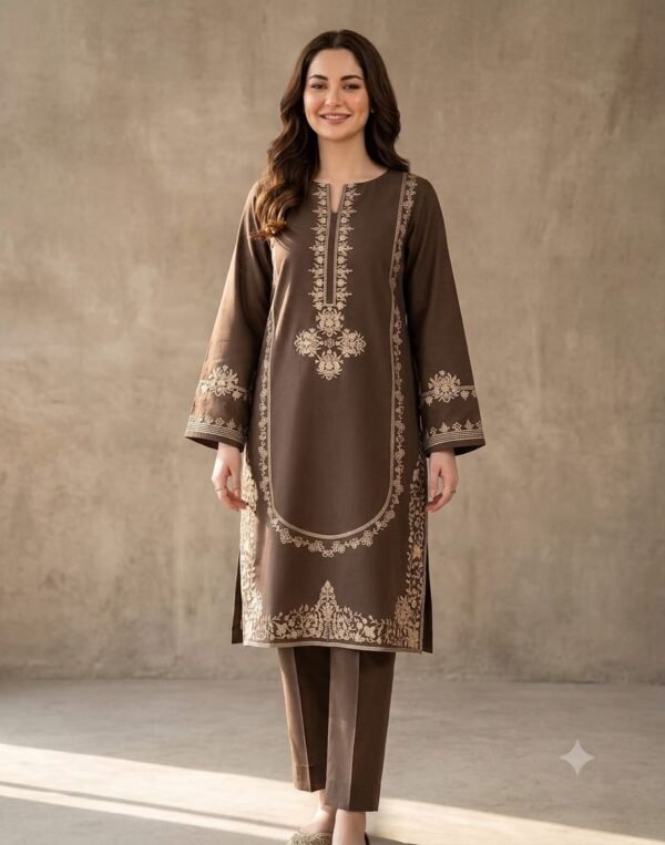 Asling Premium Embroidered Lawn 2-Pcs Collection
