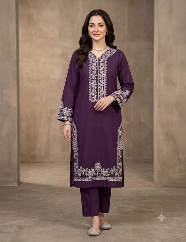 Asling Premium Embroidered Lawn 2-Pcs Collection