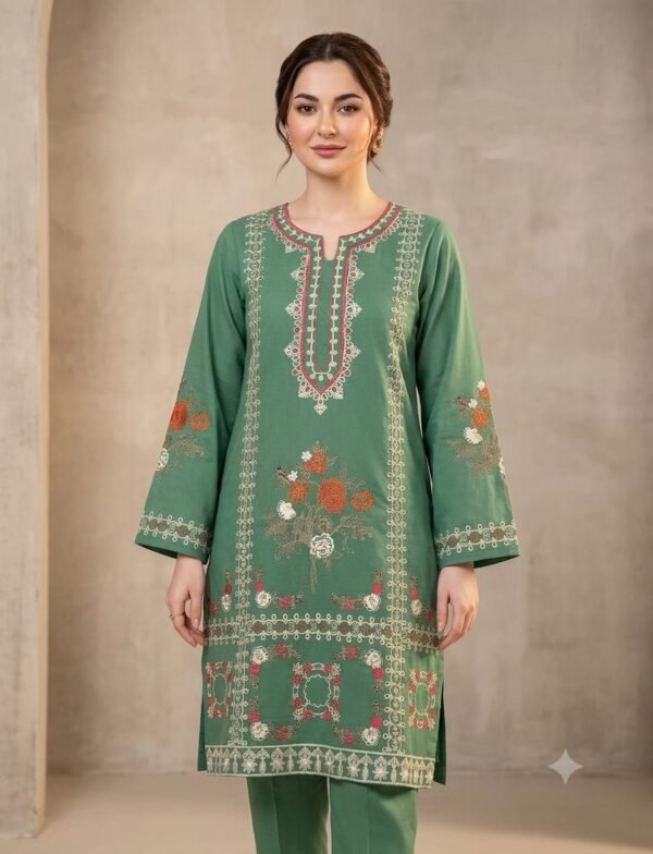 Asling Premium Embroidered Lawn 2-Pcs Collection