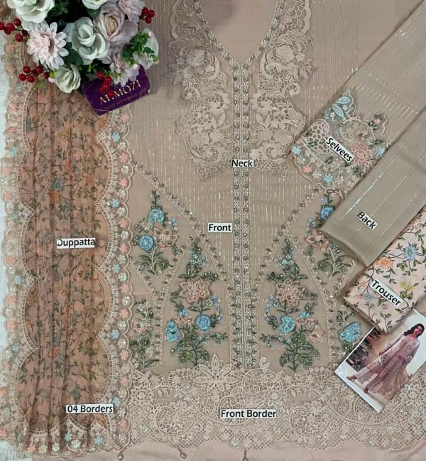 Maria B Chiffon Embroidered Unstitched Collection