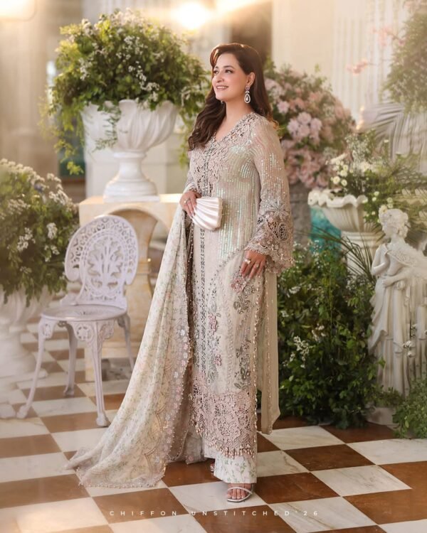 Maria B Chiffon Embroidered Unstitched Collection