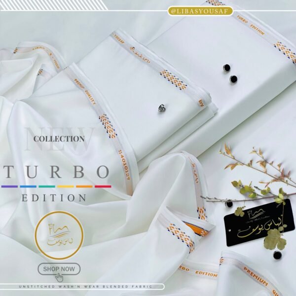 Libas-e-Yousaf Turbo Edition – Premium Wash & Wear Suit
